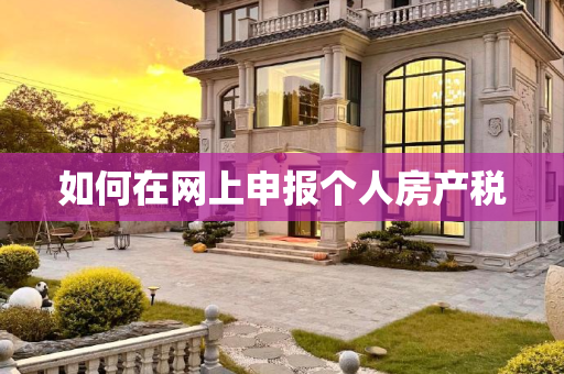如何在网上申报个人房产税