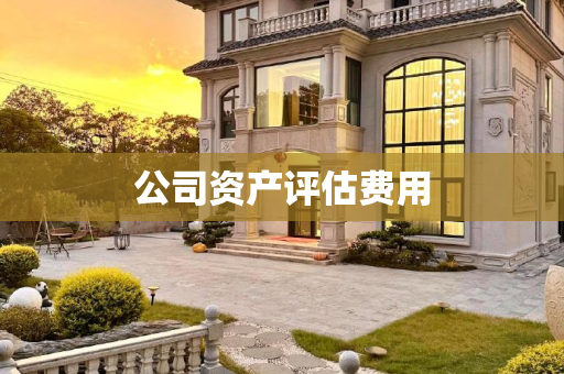 公司资产评估费用